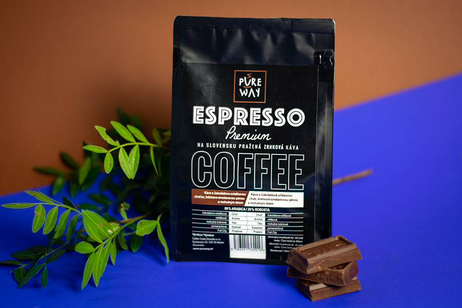 Espresso Premium kvalitná zrnková káva od Pureway